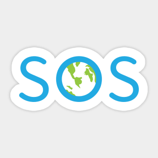 SOS Earth Sticker